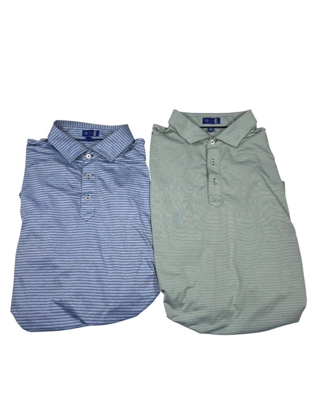 Stitch Mens Striped Golf Polo Short Sleeve Shirt Bundle Size 2XL Stretch